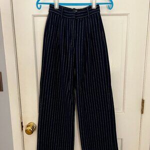 Navy Pin Stripe Pant